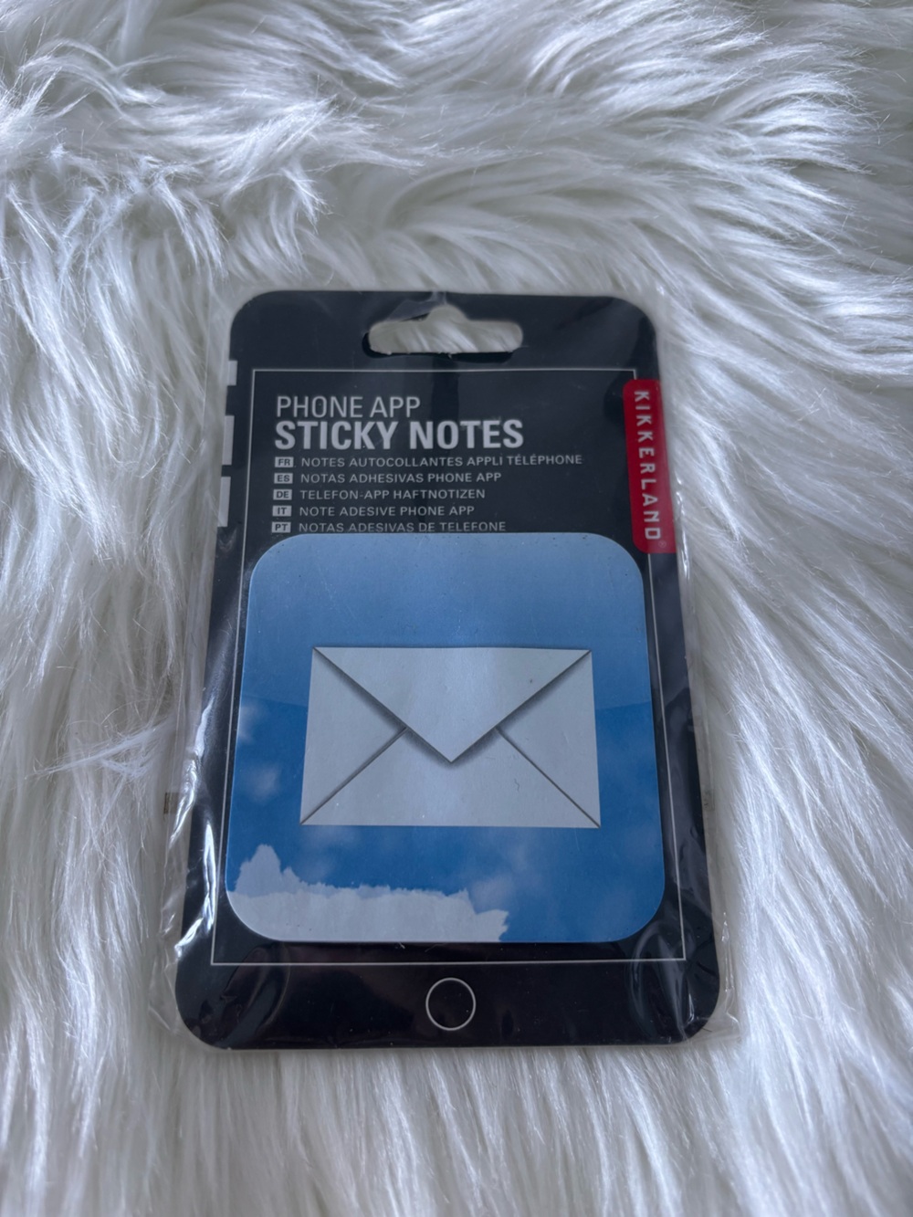 Kikkerland White Phone App Sticky Notes